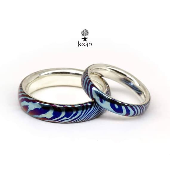 Mokume gane sale ring etsy
