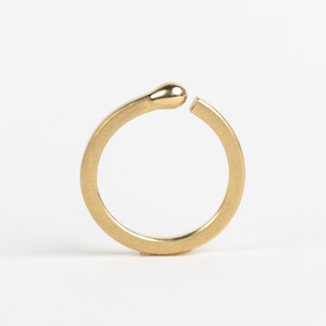 PERFECT MATCH 14K Solid Gold Matchstick Unlit Ring. Unique Unisex Wedding Band. Handmade in Latvia