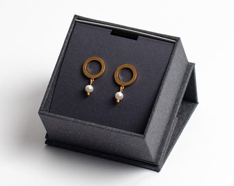 Handmade Sterling Silver Freshwater Pearl Drop Earrings
