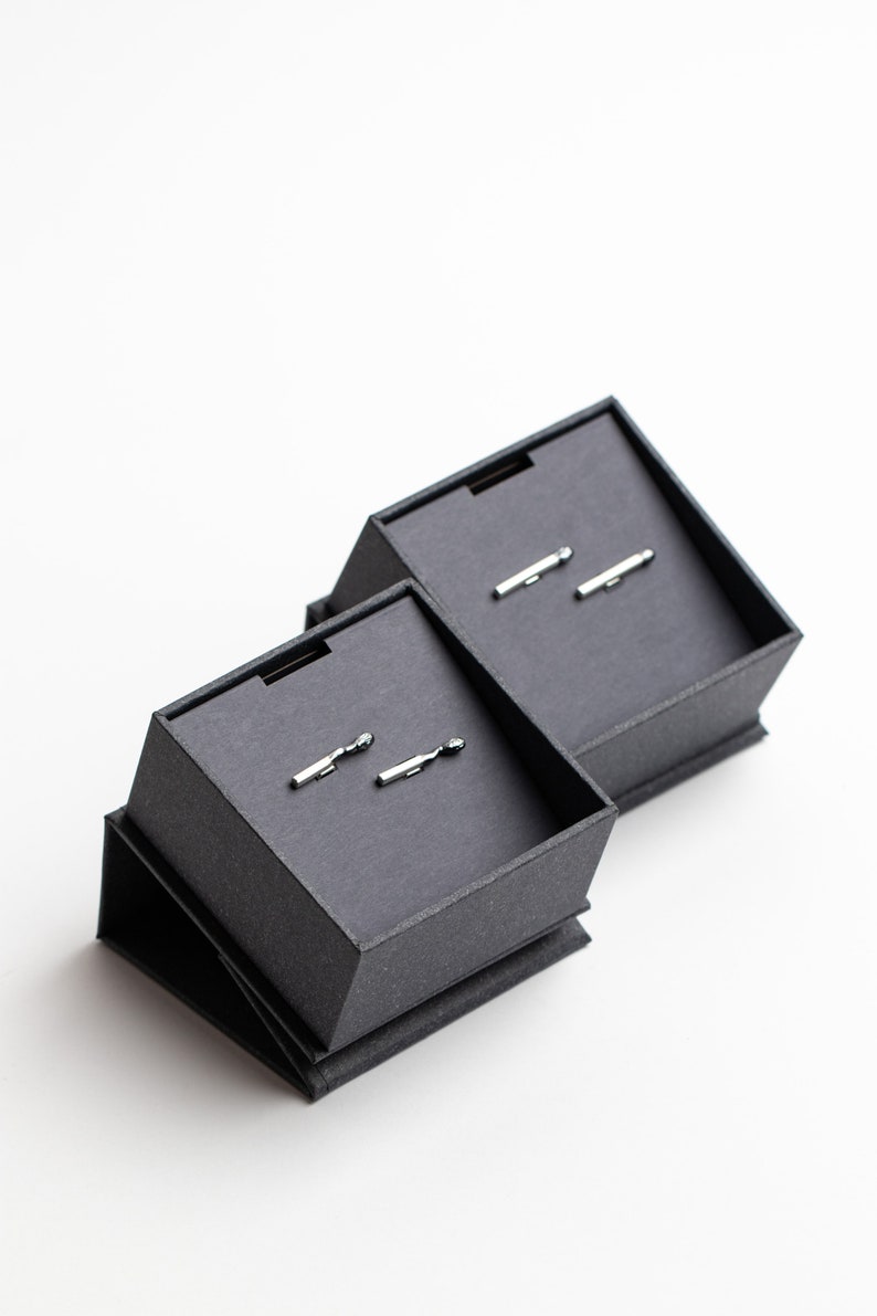 Burned Match Cufflinks PERFECT MATCH. Matches Jewelry Handmade of Sterling Silver. One of a Kind. image 7