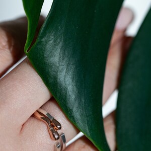 Matchstick Burned Ring PERFECT MATCH. Made of Rose Gold and Silver. Handmade in Latvia image 2