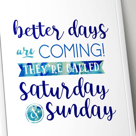 Funny Motivational Posters Happy Weekend Typography Quote - Etsy Funny Motivational Posters Happy Weekend Typography Quote - Etsy