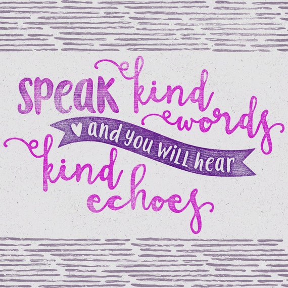 Be Kind Quote Print Inspirational Art Printable Quotes Etsy