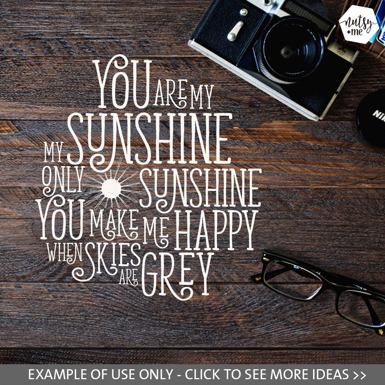 You Are My Sunshine SVG Files Cut File for Silhouette - Etsy