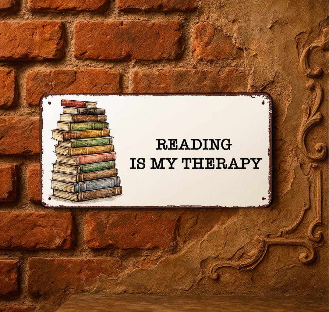 Reding Books Sign Powered by Books and Coffee Sign, Book Lover Decor, Coffee and Books ...