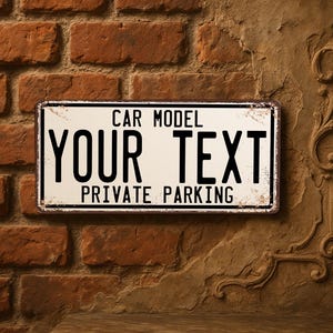Private parking sign - 15x30 cm
