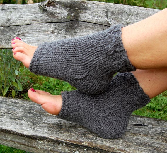 Toeless Yoga Socks-soft and Stylish Original Pattern Long Merino