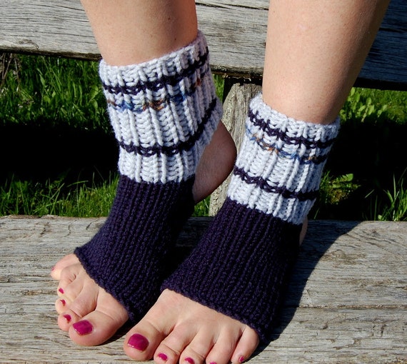 Yoga Socks Colorful Flip Flop Socks Knit Chunky Toe less Socks