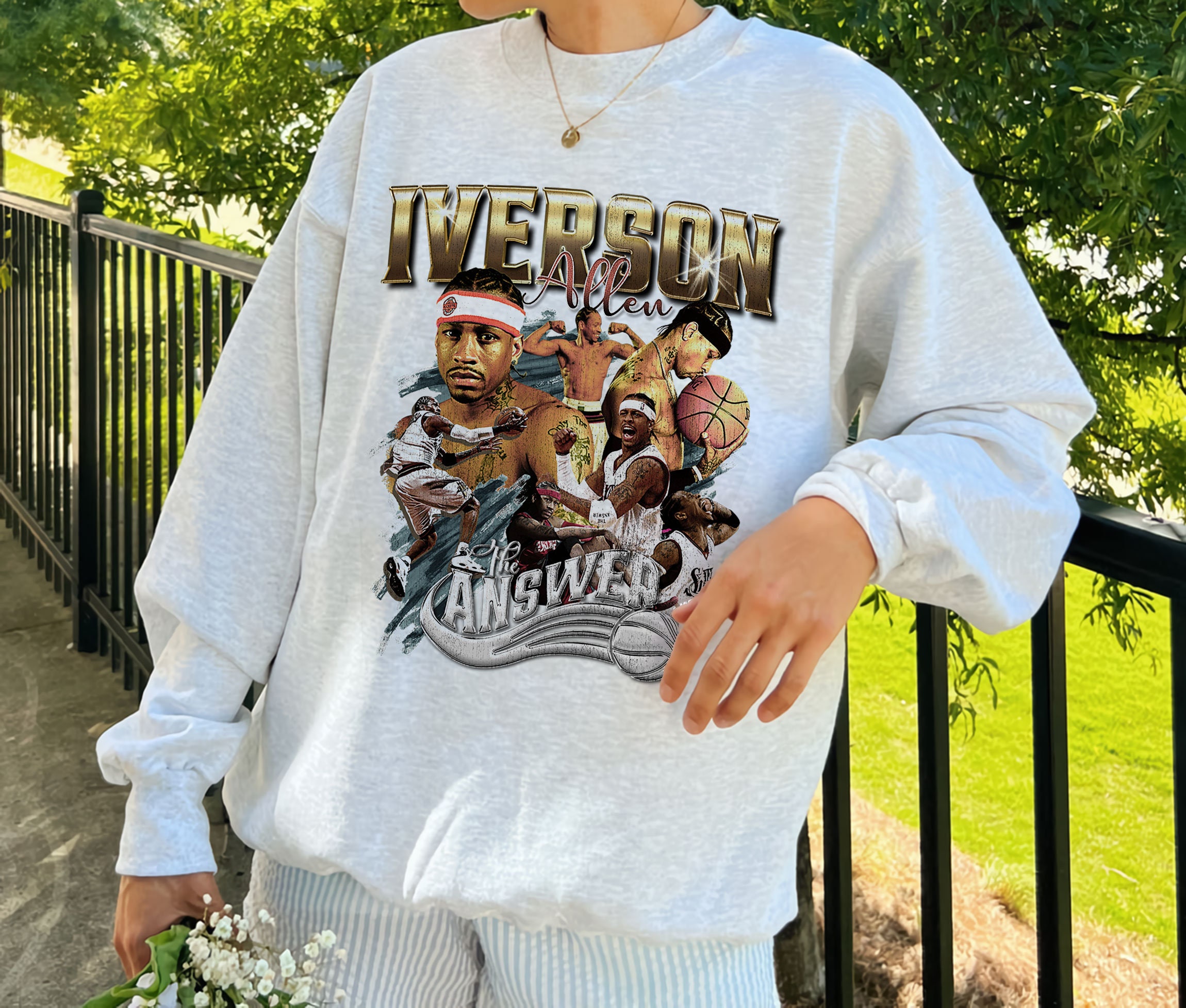 Jason Kelce's Mitchell Ness Allen Iverson Slam Magazine Shirt