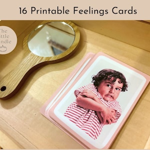 Tarjetas didácticas de emociones Tarjetas didácticas Montessori para imprimir Tarjetas didácticas de sentimientos Materiales Montessori Tarjetas didácticas de emociones Tarjetas de emociones para niños