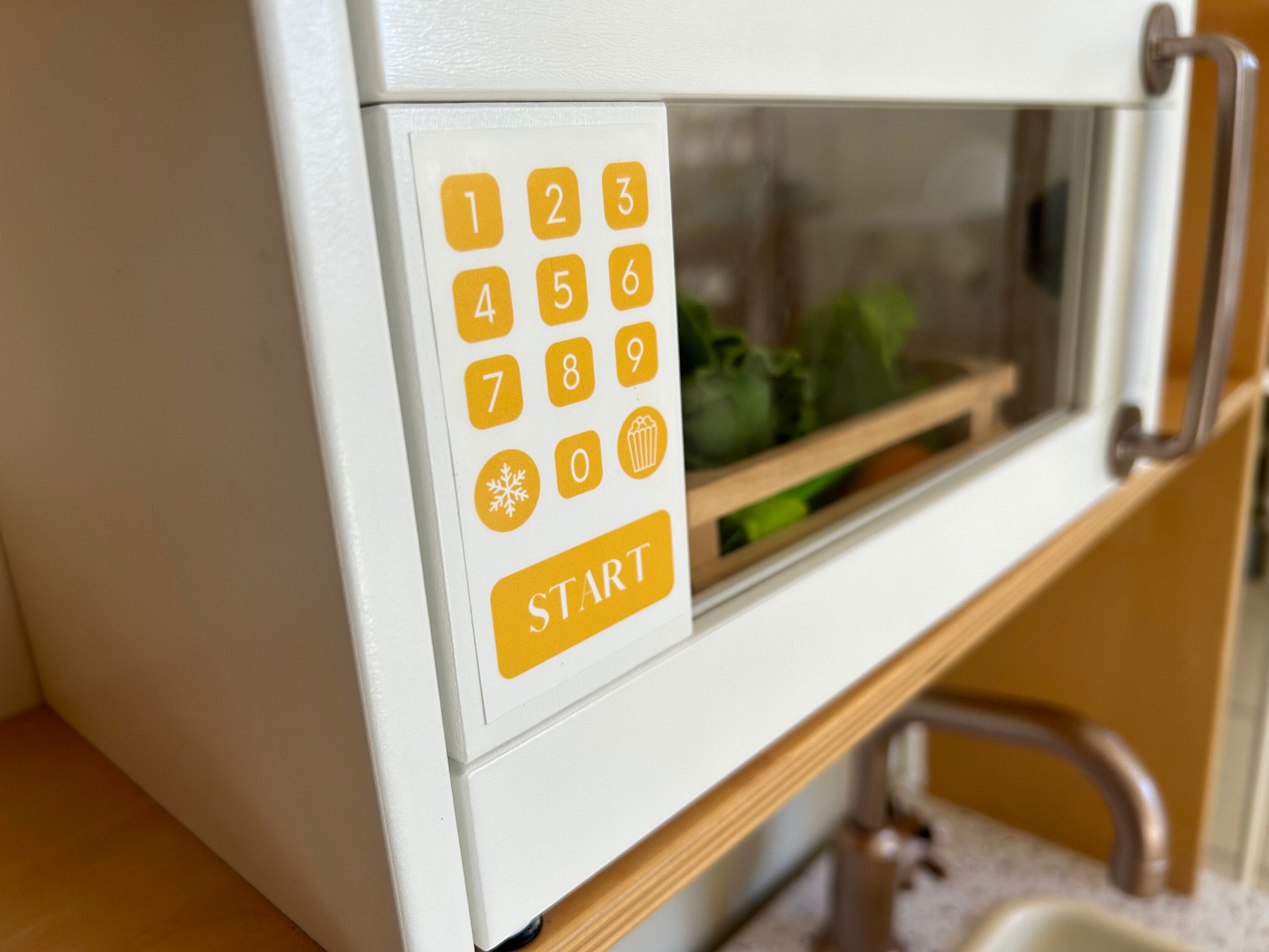 Ikea Play Kitchen Sticker, Kids Kitchen Sticker, Toy Microwave Button