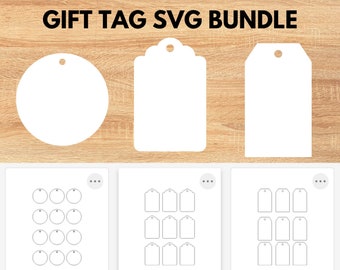 Gift tag SVG, Gift tag cut file, gift tag template, template tag, tag template, svg gift tag, round gift tag, rectangle gift tag, tag circle
