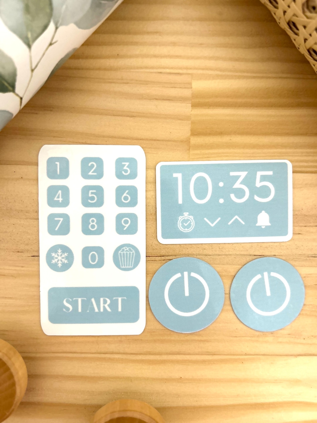 Play Kitchen Sticker Toy Microwave Sticker Kids Kitchen Decal Etsy UK