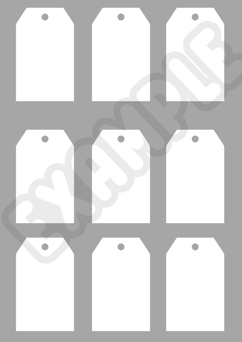 Gift Tag SVG Gift Tag Cut File Gift Tag Template Template Etsy Australia