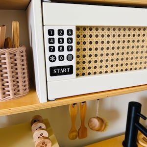 Play Kitchen Sticker, Play Kitchen Decal, Play Kitchen Stove Sticker Play Kitchen Oven Sticker, Ikea Play Kitchen Microwave Sticker Decal