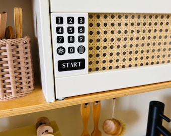 Play Kitchen Sticker, Play Kitchen Decal, Play Kitchen Stove Sticker Play Kitchen Oven Sticker, Ikea Play Kitchen Microwave Sticker Decal