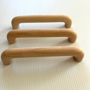 Play kitchen handle Wood 128mm Wooden Handle 5 inch Handle Wood for Cabinet Wooden Drawer Pull Wooden handle play kitchen cabinet handle