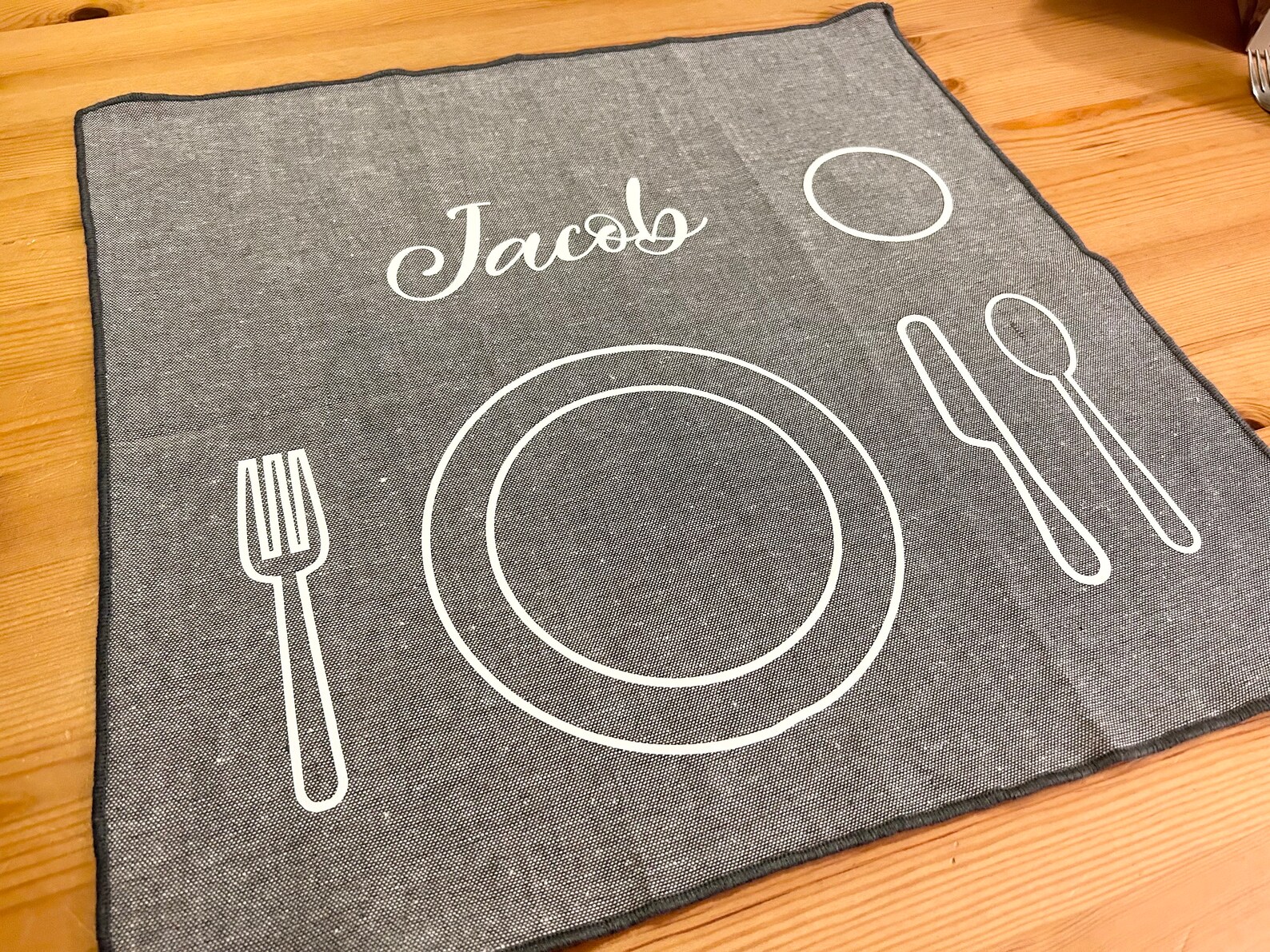 Montessori Placemat Kids Placemat Montessori Practical Life Etsy