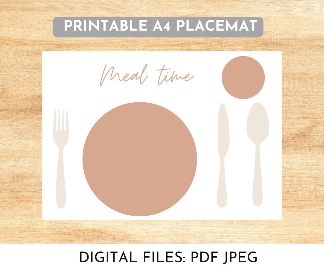 Montessori Placemat, Montessori Practical Life, Montessori Printable ...