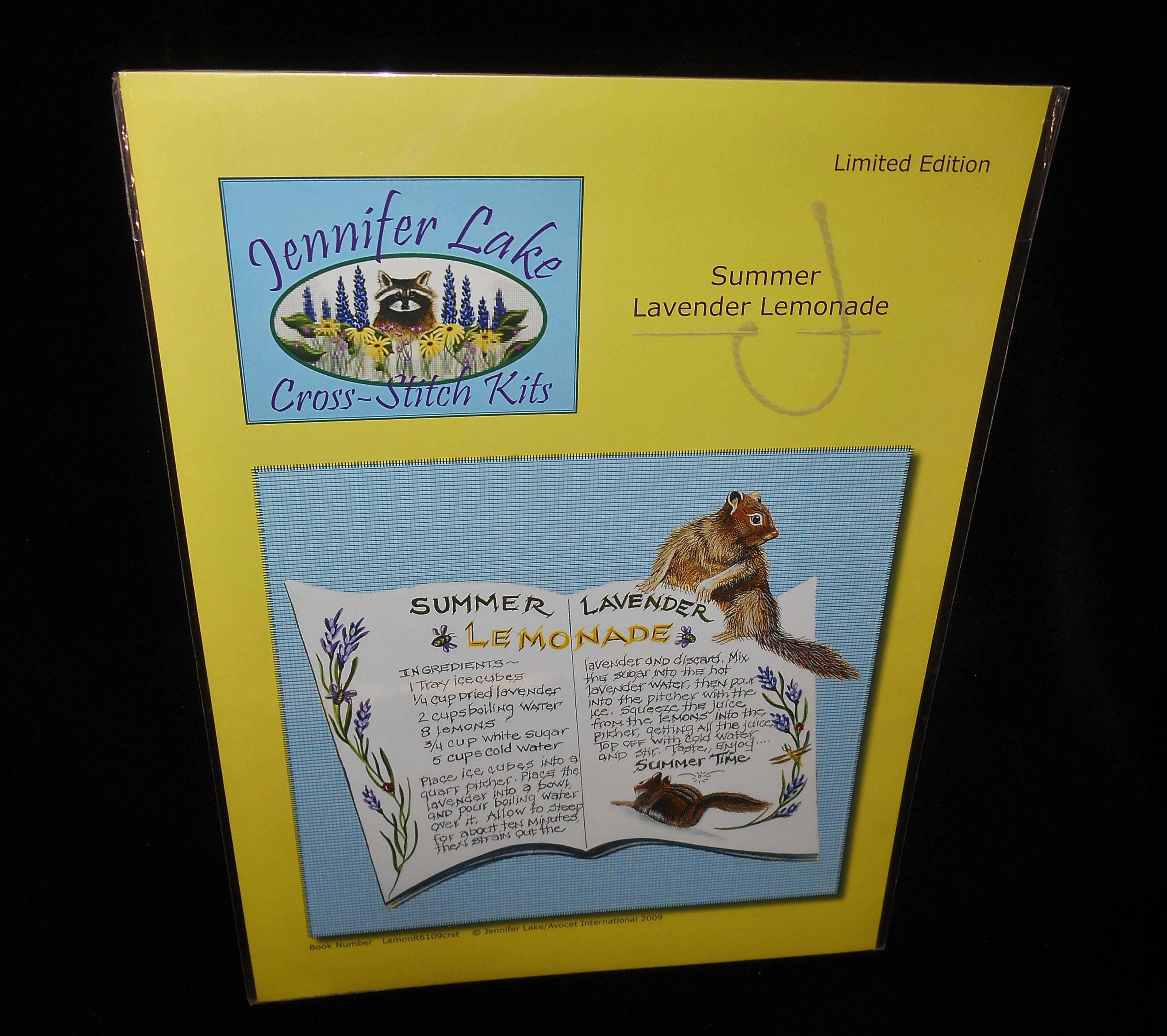 Rocky Raccoon Jennifer Lake Counted Cross Stitch pattern Limited Edition