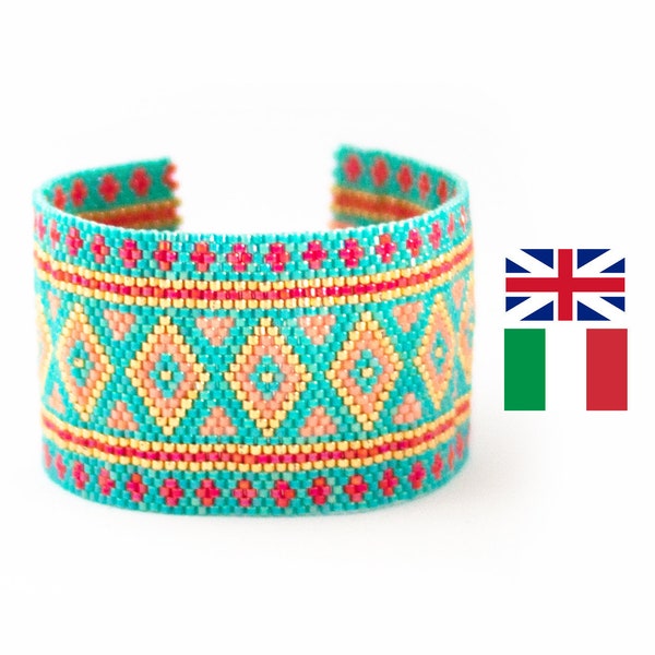 Tutorial PDF Bracciale Colours of Africa (Schema PDF + chart di spiegazione riga per riga)