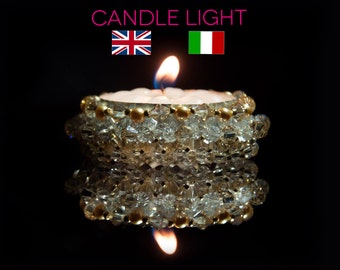 PDF Pattern Diamond Light - Candle stick with Swarovski Crystals