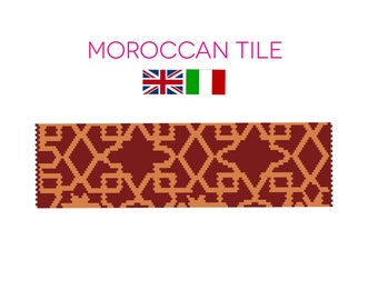 Moroccan Tile PEYOTE Bracelet PDF PATTERN