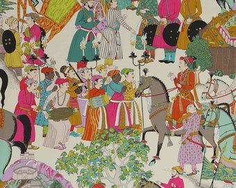 5 or 10 yards - Indian Maharadjas fabric - Cowtan Tout Manuel Canovas Paris Dara fabric - dramatic exotic fabric - Mughal Mogul Empire