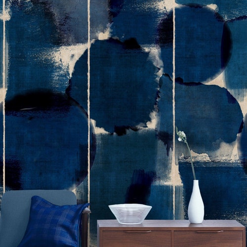 Large Scale Abstract Geometric Wallpaper Contemporary Etsy