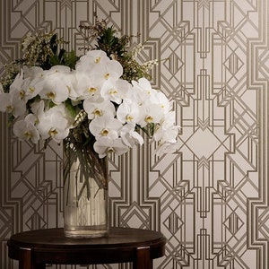 great gatsby art deco wallpaper
