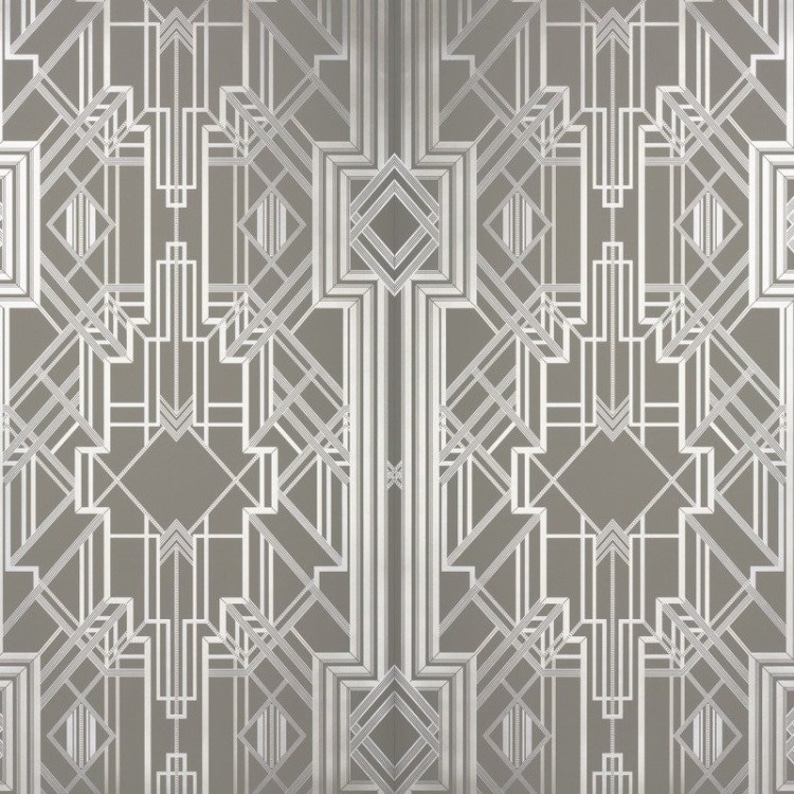 The Great Gatsby iconic Art Deco wallpaper design / | Etsy