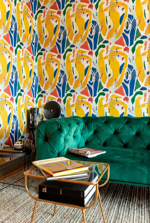 Feature wall 2024 wallpaper uk