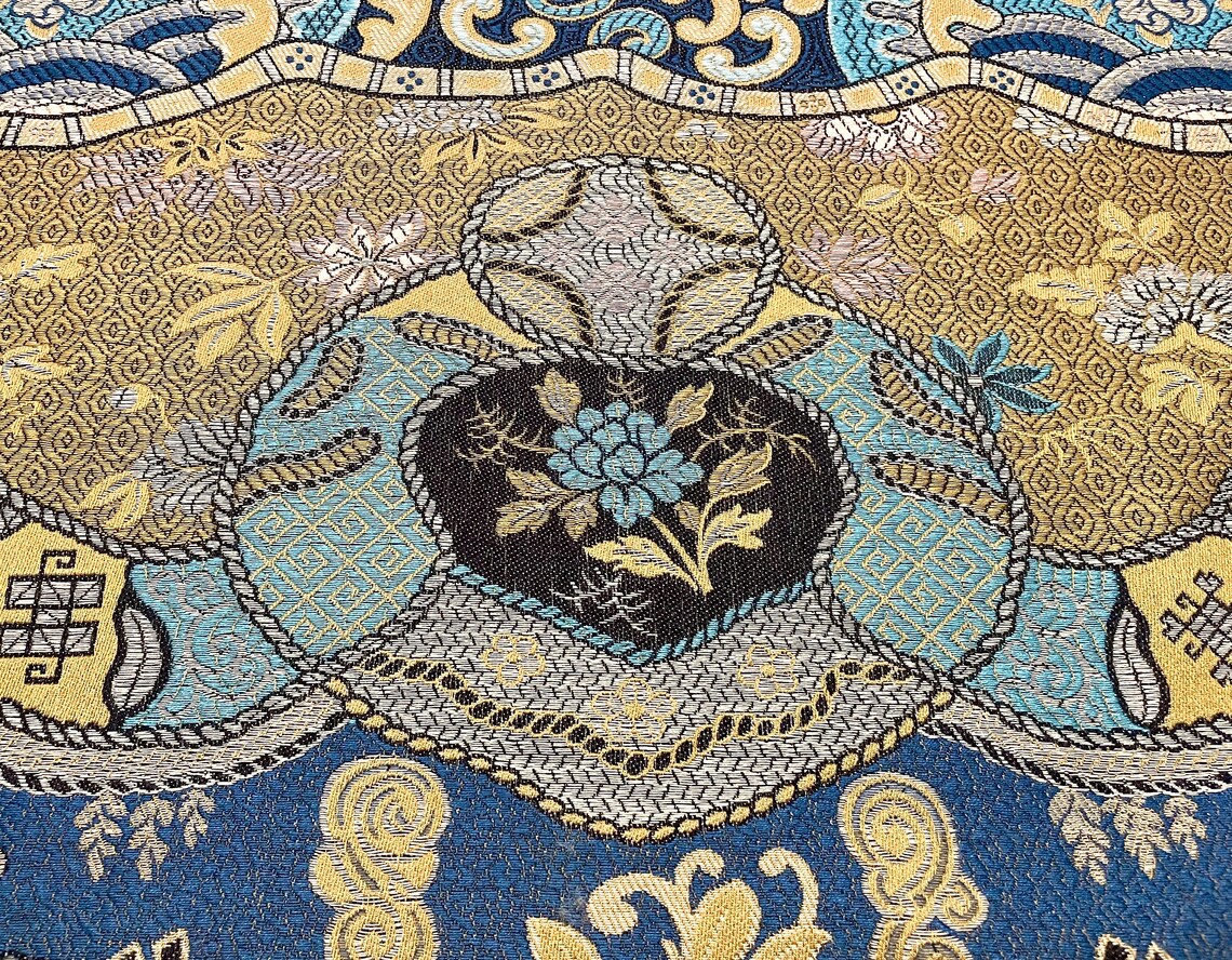 Luxury Chinoiserie Fabric Clarence House Dragon Empress Blue Etsy