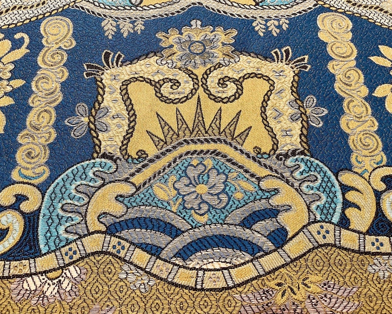 Luxury Chinoiserie Fabric Clarence House Dragon Empress Blue Etsy