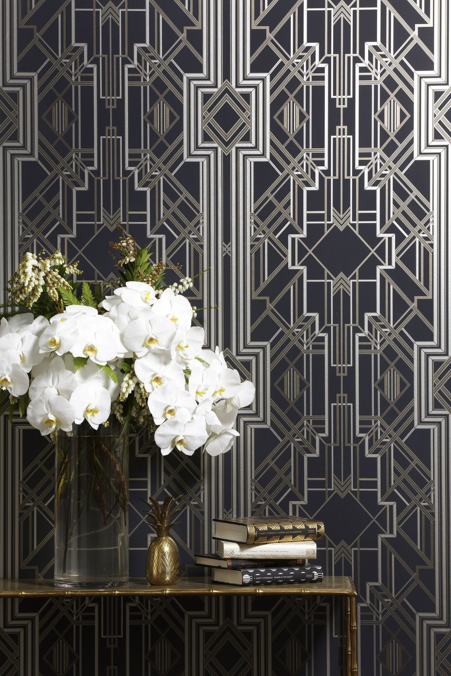 The Great Gatsby Iconic Art Deco Wallpaper Design / - Etsy