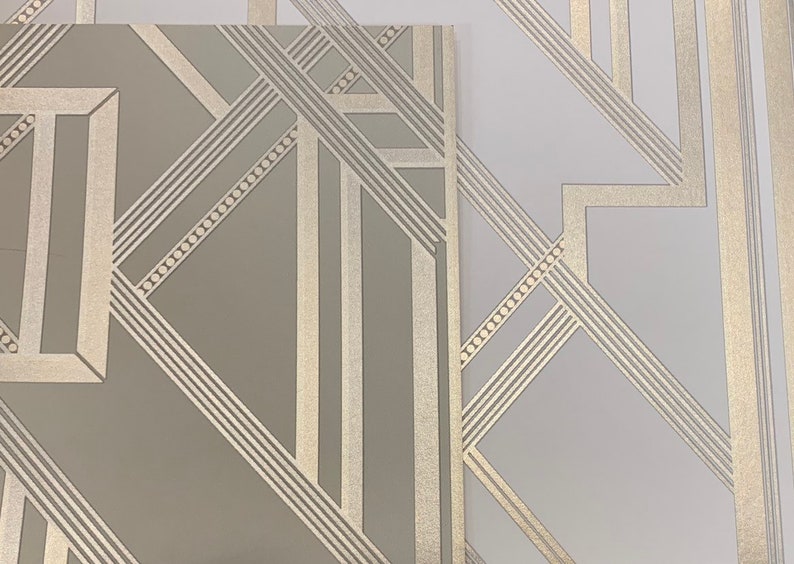 The Great Gatsby iconic Art Deco wallpaper design / Etsy