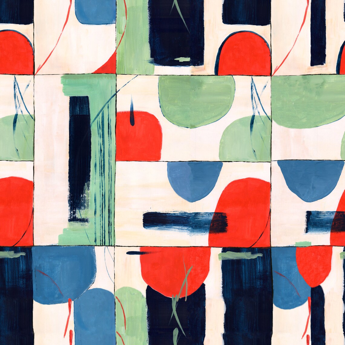 Dramatic Large Scale Abstract Wallpaper Designer Etsy