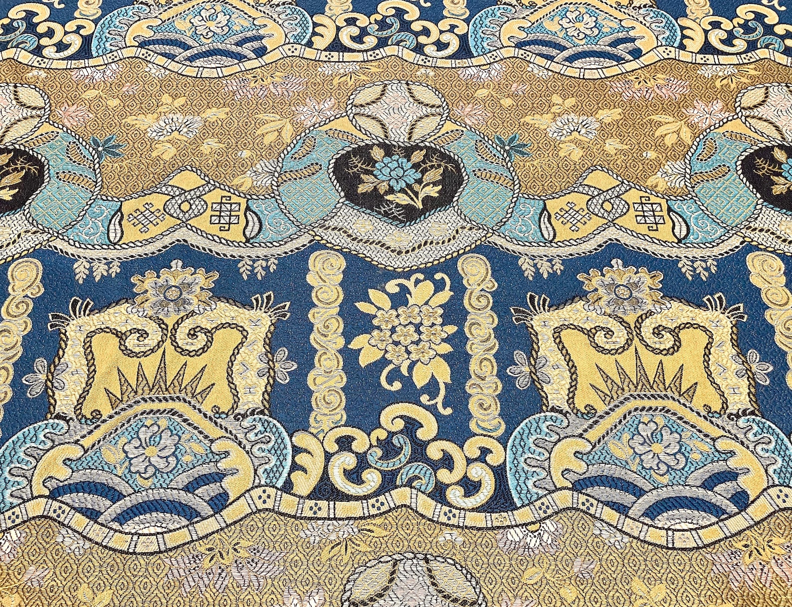 Luxury Chinoiserie Fabric Clarence House Dragon Empress Blue Etsy