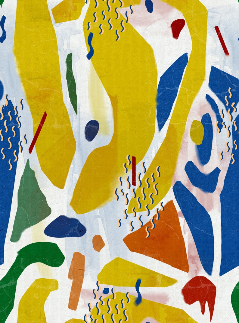 Dramatic Large Scale Abstract Wallpaper Henri Matisse Art Etsy