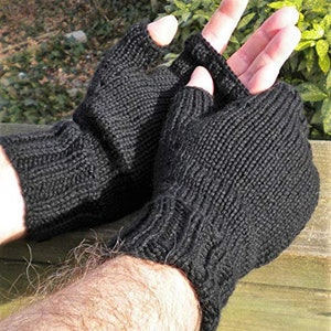 thumbnail image 2 of CLEARANCE - Ens Theral Knitted Winter Gloves (One Size) (Black 2 of 10