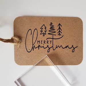 Christmas Tree Rubber Stamp