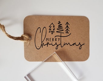 Christmas Tree Rubber Stamp