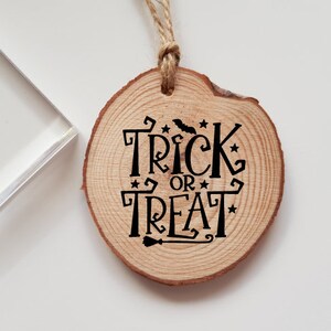 Trick or Treat Halloween Rubber Stamp