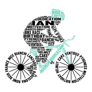 Personalised Bike / Cycling Word Art Gift - Il 300x300.2269554510 Nmi2