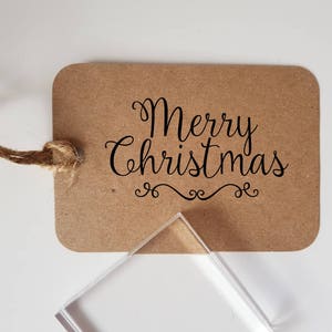 Merry Christmas Rubber Stamp