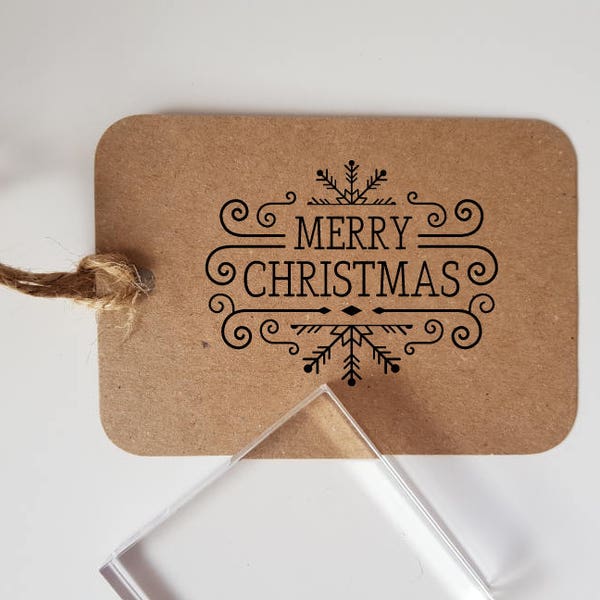 Christmas Rubber Stamp Etsy UK