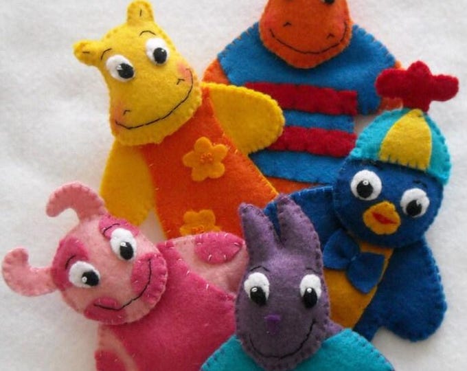 Backyardigans Felt Finger Puppets - Etsy