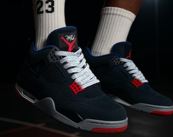 jordan 4 cool grey black laces