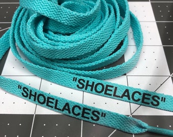 Off white sales shoelaces blue