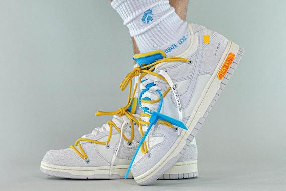 Off White Rubber Tip Overlaces Shoelaces for Lot 50 Dunk Low Etsy